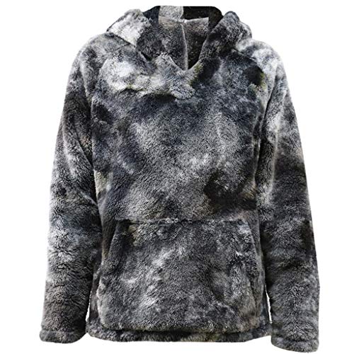 Overdose Nueva OtoñO para Mujer Gato De Manga Larga con Capucha De Moda Sudadera con Capucha SuéTer Tops Blusa SeñOra Superior