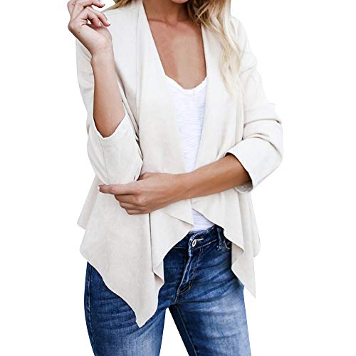 Overdose Ocasional De Manga Larga De Cuero Abierto Frente Corto Cardigan Traje De Chaqueta De Trabajo De Oficina Abrigo Mujeres Invierno Abrigo