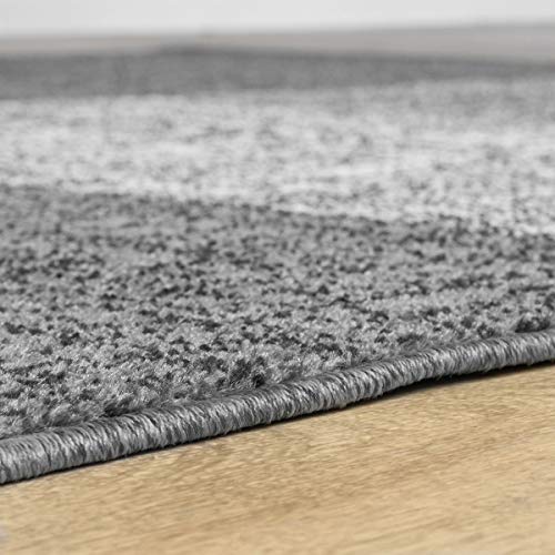 Paco Home Alfombra De Diseño Moderna A Cuadros Mezcla En Gris Crema Marrón, tamaño:80x150 cm