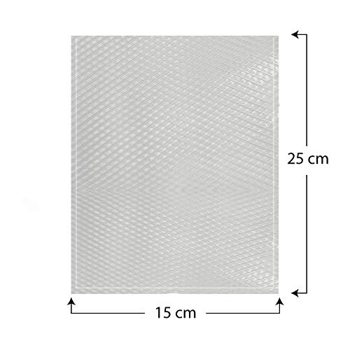 Palucart® bolsas de vacío para alimentos 105 micras transparente Made in Italy 15x25