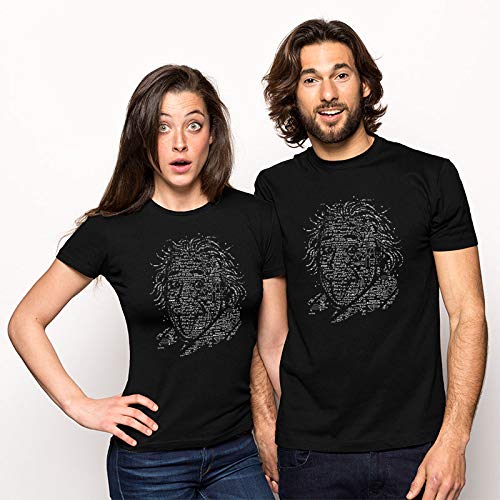 Pampling Camiseta 4LB3RT Einstein - Humor - Color Negro - 100% Algodón - Serigrafía