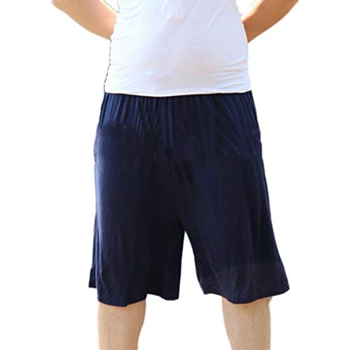 Pantalón Corto De Pijama para Hombre Shorts Ropa De Dormir Cintura Elástica Tiempo Libre Talla Grande Armada 4XL