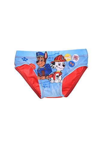 Pat' Patrouille Bañador Slip Patrulla Canina Bebe con Chase y Marshall de 6 a 24 meses - Azul o Rojo (rojo, 6 meses)