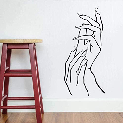 Pegatinas de pared de vinilo decoración de la pared pegatinas de bricolaje nombre personalizado número de camiseta de voleibol femenino sala de estar habitación de niña 84x74cm