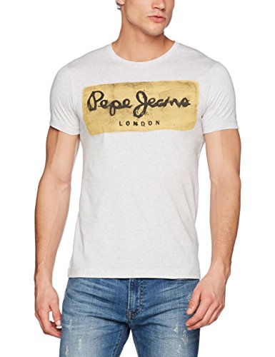 Pepe Jeans Charing PM503215 Camiseta, Gris (Grey Marl 933), Medium para Hombre