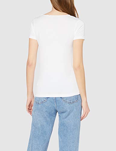 Pepe Jeans Donna Camiseta, Blanco (Optic White 802), Large para Mujer