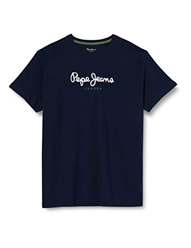 Pepe Jeans Eggo PM500465 Camiseta, Azul (Navy 595), 2X-Large para Hombre