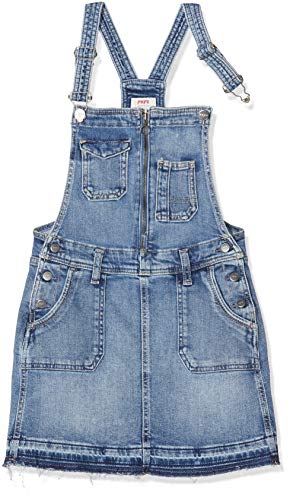 Pepe Jeans Kaia Worker Vestido, Azul (Medium Used 000), 13-14 años (Talla del Fabricante: 14Y/164) para Niñas