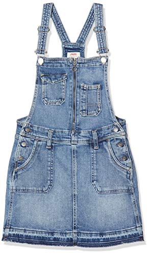 Pepe Jeans Kaia Worker Vestido, Azul (Medium Used 000), 13-14 años (Talla del Fabricante: 14Y/164) para Niñas