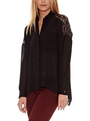 Pepe Jeans London Camisa Mujer Clore Negro L