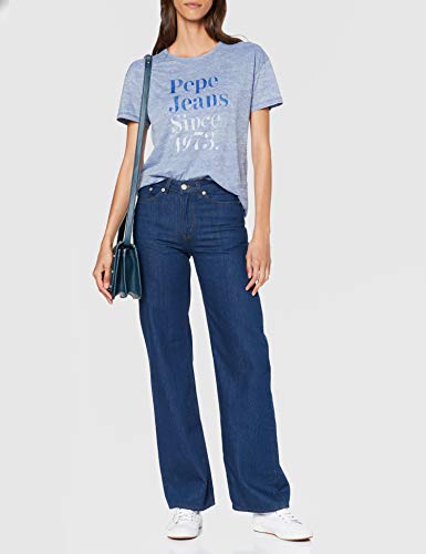 Pepe Jeans Miracle Camiseta, Azul (Dark Denim 559), X-Small para Mujer