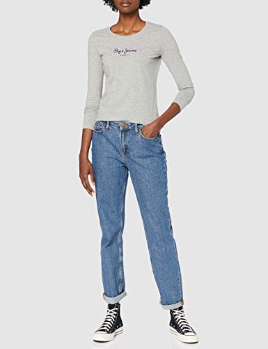 Pepe Jeans New Virginia LS PL502755 Camiseta, Gris (Grey Marl 933), Medium para Mujer