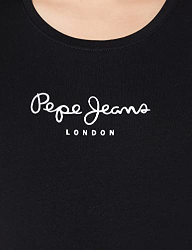 Pepe Jeans New Virginia PL502711 Camiseta, Negro (Black 999), Large para Mujer