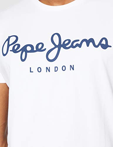 Pepe Jeans Original Stretch Camiseta, Blanco (White 800), Medium para Hombre