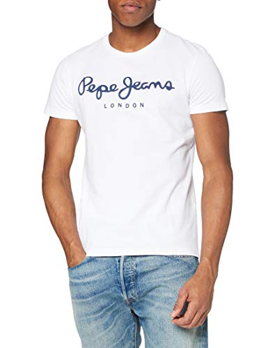 Pepe Jeans Original Stretch Camiseta, Blanco (White 800), Medium para Hombre