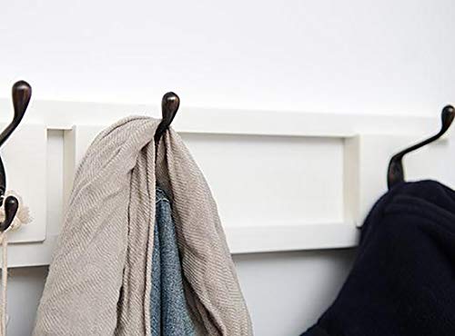 Perchero flotante montado en la pared, moderno y elegante, ahorro de espacio, con abrigos, bufandas, bolsos y más AM-YG010-A (6 ganchos)