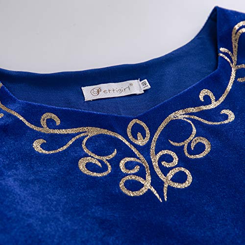 Pettigirl Niña Disfraz Princesa Medieval Renacimiento Disfraz Realeza