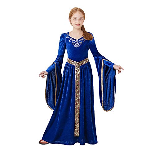 Pettigirl Niña Disfraz Princesa Medieval Renacimiento Disfraz Realeza