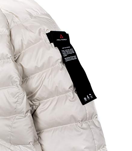 Peuterey Nazima - Plumífero de nailon corto blanco para mujer Stucco 40