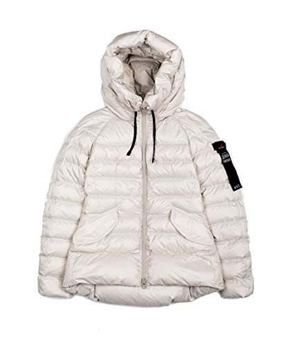 Peuterey Nazima - Plumífero de nailon corto blanco para mujer Stucco 40