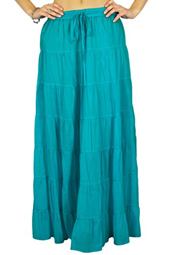 Phagun Falda de la Falda Maxi Larga Playa del Desgaste del Verano del algodón Ropa