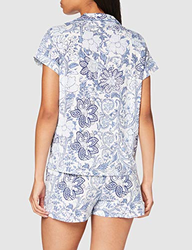 Pijama Camisero Corto Floral