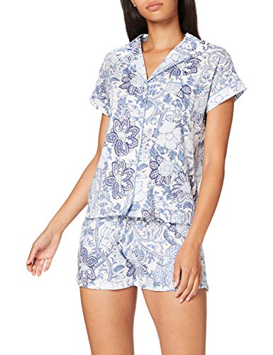 Pijama Camisero Corto Floral