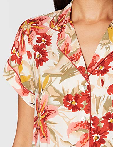 Pijama Camisero Estampado Tropical