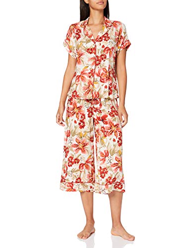 Pijama Camisero Estampado Tropical