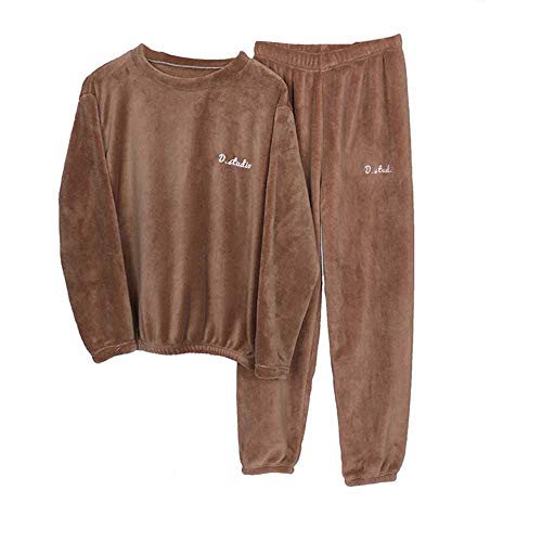 Pijama Coralina de Mujer Otoño-Invierno de Manga Larga Polar Calentito con Tacto Suave