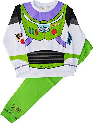 Pijama de Buzz Lightyear de Toy Story Blanco White, Green 4-5 Años