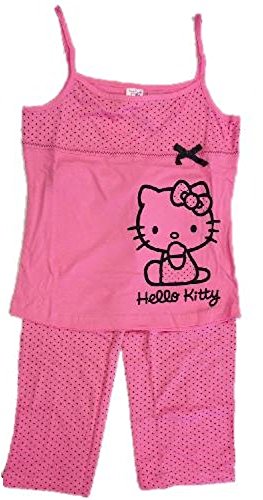 Pijama de mujer Hello Kitty, camiseta y pinocho *16134 fucsia S