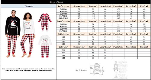 Pijama Familiar de Navidad Invierno Dos Piezas Pantalon y Camiseta Conjunto Mama Papa y Bebe Ropa Igual para Toda la Familia Sleepwear Traje de Domir Nightwear Sleepsuit Pijamas Navideños Familiares