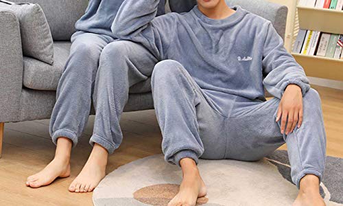 Pijama Hombre, Pijama Forro Polar de Dos Piezas con Manga Larga, Regalos Originales para Hombre