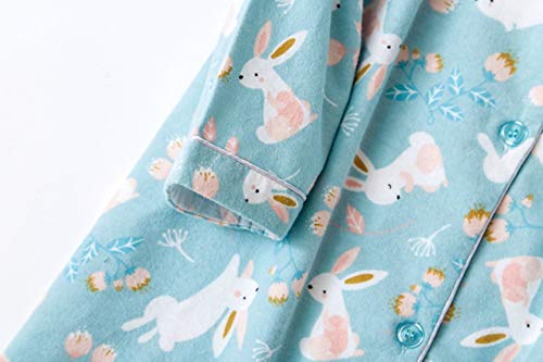 Pijama Mujer Algodon Invierno Manga Larga Ropa de Dormir Tallas Grandes Camison Botones Pijamas