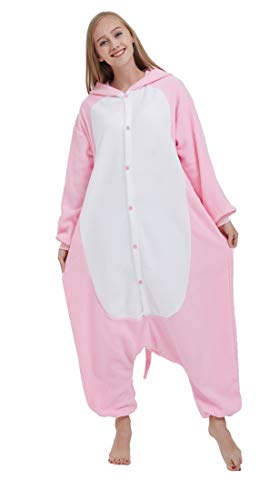 Pijama Onesie Adultos Mujer Cosplay Animal Disfraces Sleepwear Pig M