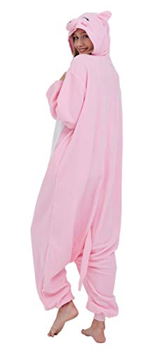 Pijama Onesie Adultos Mujer Cosplay Animal Disfraces Sleepwear Pig M