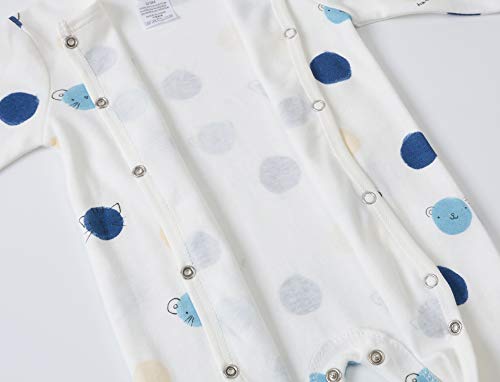 Pijama para Bebé 2 piezas Niños Niñas Pelele Manga Larga Mameluco Mono Body Algodón Trajes 0-3 Meses