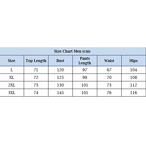 Pijama Unisex Hombre Mujer a Juego Pijama Parejas de 2 Piezas Conjuntos de Pareja Ropa de Casa Camiseta Manga Larga y Pantalones Largos (Hombre9, XXXL)