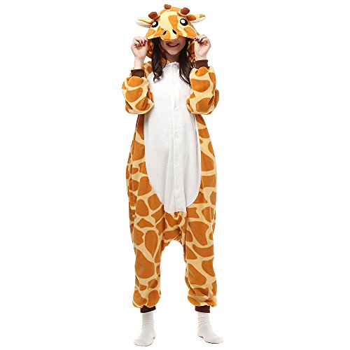 Pijamas Cosplay Traje Disfraces Unisexo Adulto Animal Ropa de Dormir Halloween Marrón Talla 146-159cm(S)