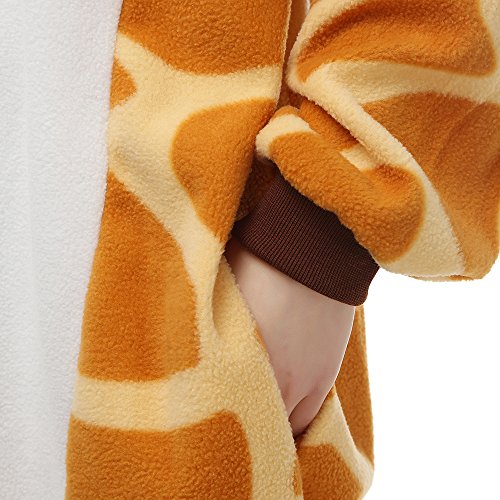 Pijamas Cosplay Traje Disfraces Unisexo Adulto Animal Ropa de Dormir Halloween Marrón Talla 179-188cm(XL)