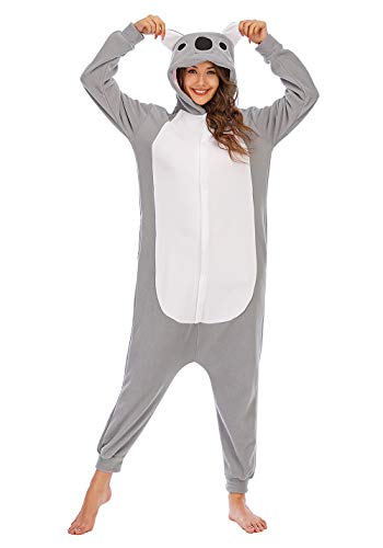 Pijamas de Animales de Una Pieza Unisexo Adulto Traje de Dormir Cosplay Pijama de Koala,LTY54,L