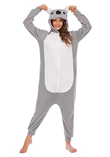 Pijamas de Animales de Una Pieza Unisexo Adulto Traje de Dormir Cosplay Pijama de Koala,LTY54,XL
