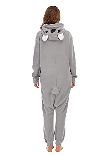 Pijamas de Animales Disfraces Onesie Animal para Adultos Mono Cosplay Pijama de Koala Invierno Unisex Mujeres y Hombres,LTY54,S