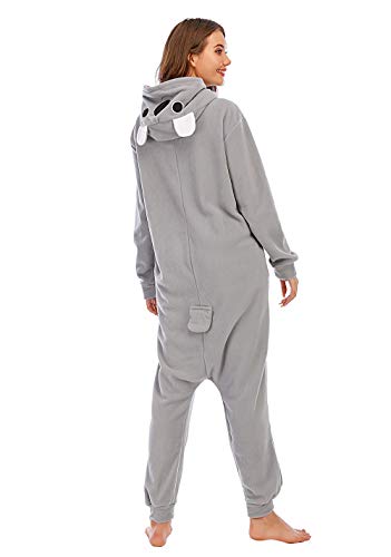 Pijamas de Animales Disfraces Onesie Animal para Adultos Mono Cosplay Pijama de Koala Invierno Unisex Mujeres y Hombres,LTY54,S