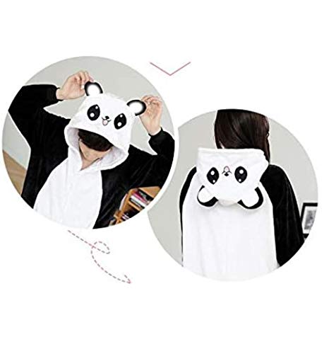 Pijamas Disfraces Onesie Animal Adultos Kigurumi Carnaval Halloween o Fiesta Espectáculo Navideño Mono Cosplay Ropa Interior de Zoológico Invierno Unisex Mujeres y Hombres (Panda 4, S)