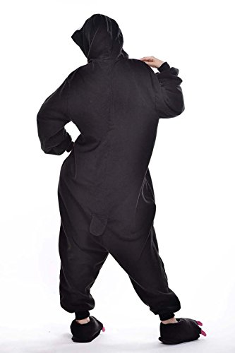 Pijamas Enteros Cosplay Adulto Ropa de Dormir Hombre Camisones Disfraces Carnaval Ropa Pijamas de Una Pieza Mujer Pingüino Negro