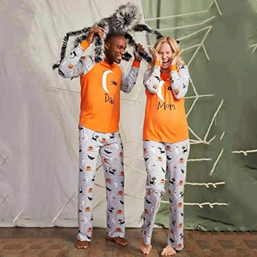 Pijamas Mujer Camisón Conjuntos De Pijamas Familiares De Halloween Algodón Padre Madre Hija Hijo Imprimir Ropa De Dormir Adultos Niños Navidad Ropa De Dormir 4T Multi