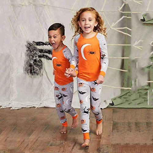 Pijamas Mujer Camisón Conjuntos De Pijamas Familiares De Halloween Algodón Padre Madre Hija Hijo Imprimir Ropa De Dormir Adultos Niños Navidad Ropa De Dormir 4T Multi