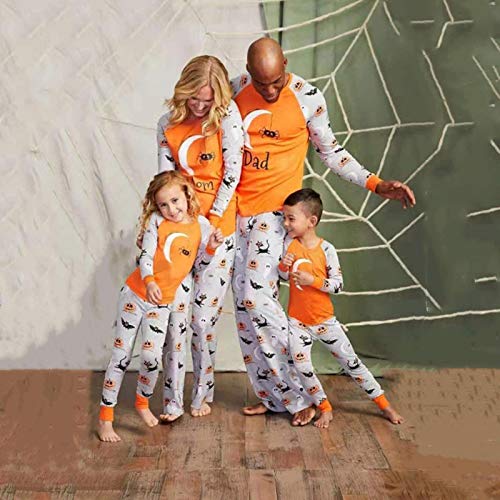 Pijamas Mujer Camisón Conjuntos De Pijamas Familiares De Halloween Algodón Padre Madre Hija Hijo Imprimir Ropa De Dormir Adultos Niños Navidad Ropa De Dormir 4T Multi